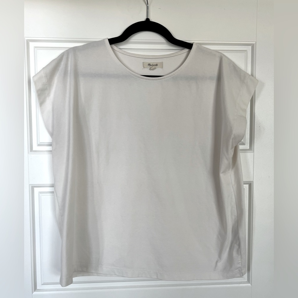 Madewell White Boxy Tee